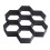 Black Hexagon Garden Path Mold Plastic Paving Brick Mould 4