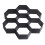 Black Hexagon Garden Path Mold Plastic Paving Brick Mould 3