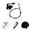 Motorcycle throttle lever assembly with cable 1 set 6