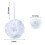 Pomander de Rosa Branca para Pendurar (2 peças) 4