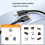 Cabo USB 2.0A para B macho para impressora, scanner e teclado. 2