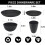 Wheat Straw Dinnerware Set Black 16-Piece 6