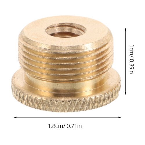 Microfoonadapter voor statief, verguld messing, 2 stuks 1