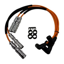 Ignition High Voltage Wire Set OE 06A905409E Complete Ignition Cable Kit with Mounting Accessories