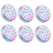 6PCS Rechargeable Underwater Submersible Pool Lights Color Changing Led Floating Lights for Pond Pool Aquarium