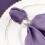 Serviettes de table violettes améthystes en polyester (20 pièces) 4