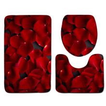 Ensemble de tapis de bain pour la Saint-Valentin, 3 pièces, 45 x 75 cm