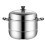 Stainless Steel Double-Layer Steamer Pot 28 cm Induction 1