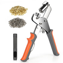 Kit de ferramentas para ilhós de 3/8" com furador e 500 ilhós.