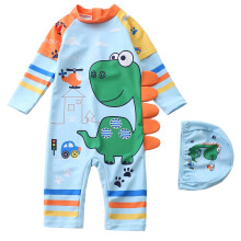Boy Long Sleeve UPF 50 Rash Guard Light Blue 2-3 Years
