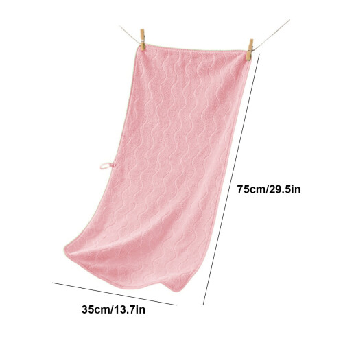Microfiber Coral Fleece Bath Towel 75 x 35 cm 2