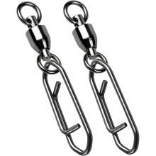 Fishing Snap Swivel Stainless Steel Black Nickel 10pcs