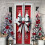 Kerstdeurhoes, meerkleurig, polyester, 1 stuk 4