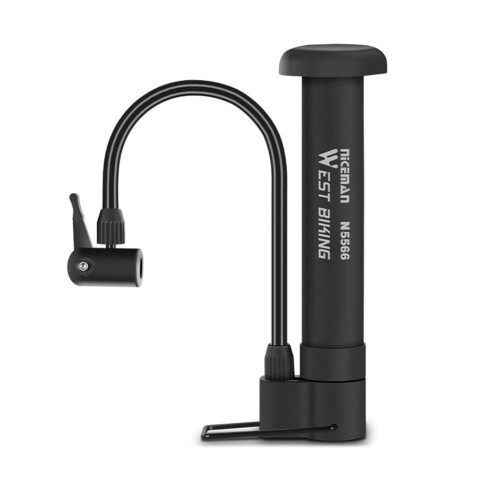 Cykelpump Bärbar PP Stål Utbytbara Munstycken 2