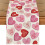 Chemin de table et set de table en lin rouge pour la Saint-Valentin 2