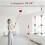 3X Spin Mop Replacement Handle, 30-58 Inch Adjustable Stainless Steel Stick Compatible with ,A 8