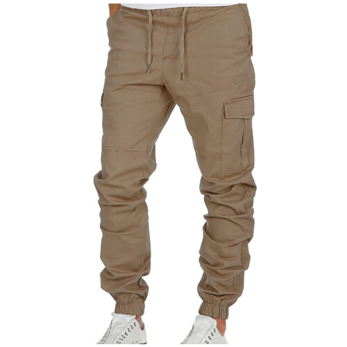 UTTOASFAY Men's Casual Solid Sports Pants 1