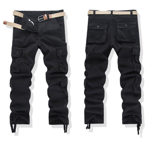 Calça Cargo Masculina, Corte Relaxado, Perna Reta (1 Par) 2