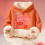 Felpa con cappuccio per bambini, multicolore e stampata, morbida e leggera. 2