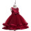 Girls' Solid Pearl-Net Dress with Bowknot, 1 piece 4