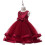 Girls' Solid Pearl-Net Dress with Bowknot, 1 piece 5