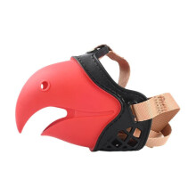 TPR Parrot Muzzle for Small & Large Dogs – Biting, Barking, Chewing Control Device – Compatible with Greyhounds & Dog Boarding