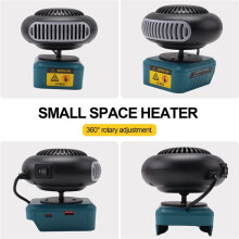 2X Pièces pour Outils Électriques: Souffleur D'Air Chaud/Froid Double Mode (Électrique) pour Batterie pour 18 V Li-Ion