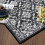 Modern Non-Slip Area Rug 8x10 Black Grey 5