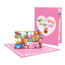 Baby Arrival Celebration Popup Card with Envelope