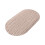 Tapete de chuveiro antiderrapante com ventosas, oval, 69 x 39 cm (27,1 x 15,3 polegadas) 2