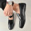 Ανδρικά δερμάτινα μοκασίνια με slip-on casual παπούτσια 5