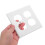 Plaques murales décoratives blanches (4 pièces) 4