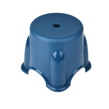 Tabouret empilable en plastique bleu foncé 30 cm