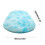 Soft Fluffy Bedroom Rug Oval Sky Blue 23.6x63 in 3