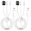 Nabíjecí kabel USB-C/A3 v 1, balení 2 ks, 4 ft 1