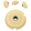 Sewing Machine Timing Pulley Gear 8mm Hole 6