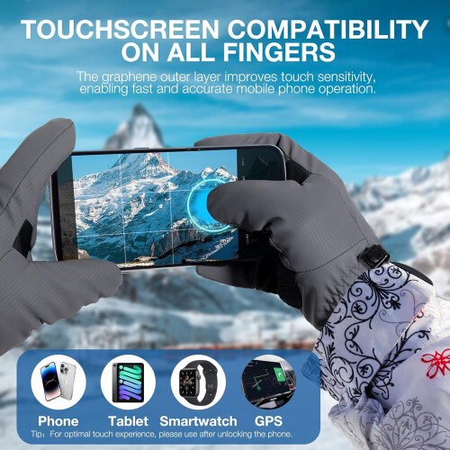 Χειμερινά γάντια Polar Fleece με οθόνη αφής 3 δακτύλων 2