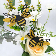 3D Bee Stickers Set 12 Pieces Two Sizes