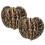 Walnut Massage Balls Brass Decorative 2 pcs 4