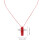 Plastic whistle for crisp sound, red, 1 piece 2