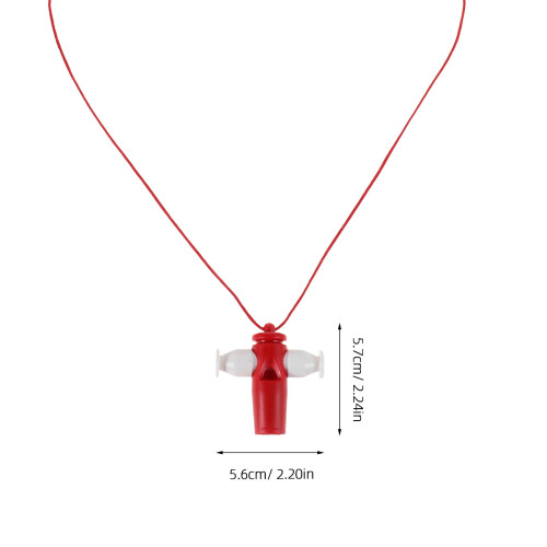 Plastic whistle for crisp sound, red, 1 piece 1