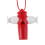 Plastic whistle for crisp sound, red, 1 piece 3