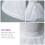 Tule onderrok voor kinderen, witte polyester bubbelrok, 1 stuk 8