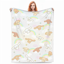 Sugarbunnies Flannel Throw Blanket Blanket for Sofa Couch Super Warm Plush Thin Quilt