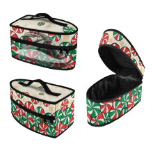 Kerst draagtas met snoepstokjesmotief, alleen de polyester hoes (alleen de hoes).
