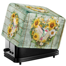 Couvercle de grille-pain à motif tournesol, étanche, 4 tranches