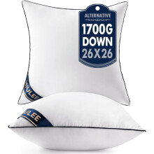 Imbottiture per cuscini Euro Pillow, in fibra sintetica sintetica, 26x26 pollici, set da 2