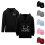 Sweat-shirt à capuche pour garçon avec fermeture éclair, œillets et 1