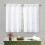 Cortinas brancas de cozinha, com filtro de luz, 2 peças de 30x45 polegadas (76x114 cm). 1