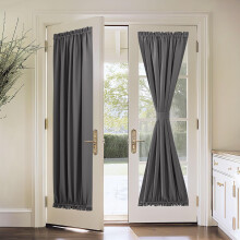 Rideau de porte thermique isolant gris 54 x 72 po (1 pièce)